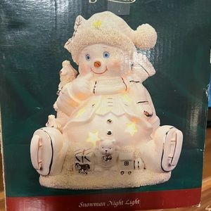 Snowman Night light electric